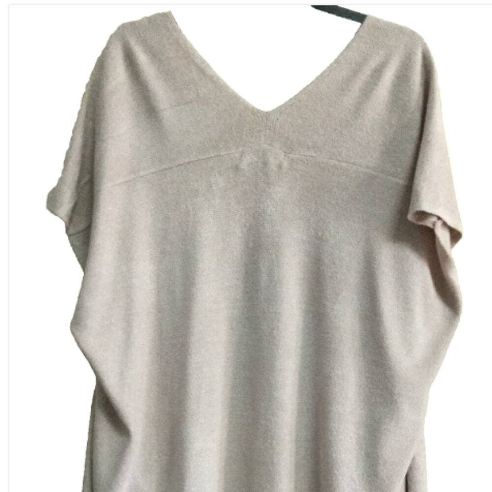 Tommy Bahama Women L - XL Island Soft Cardigan Sweater Open Front Beige NWT - Picture 4 of 10